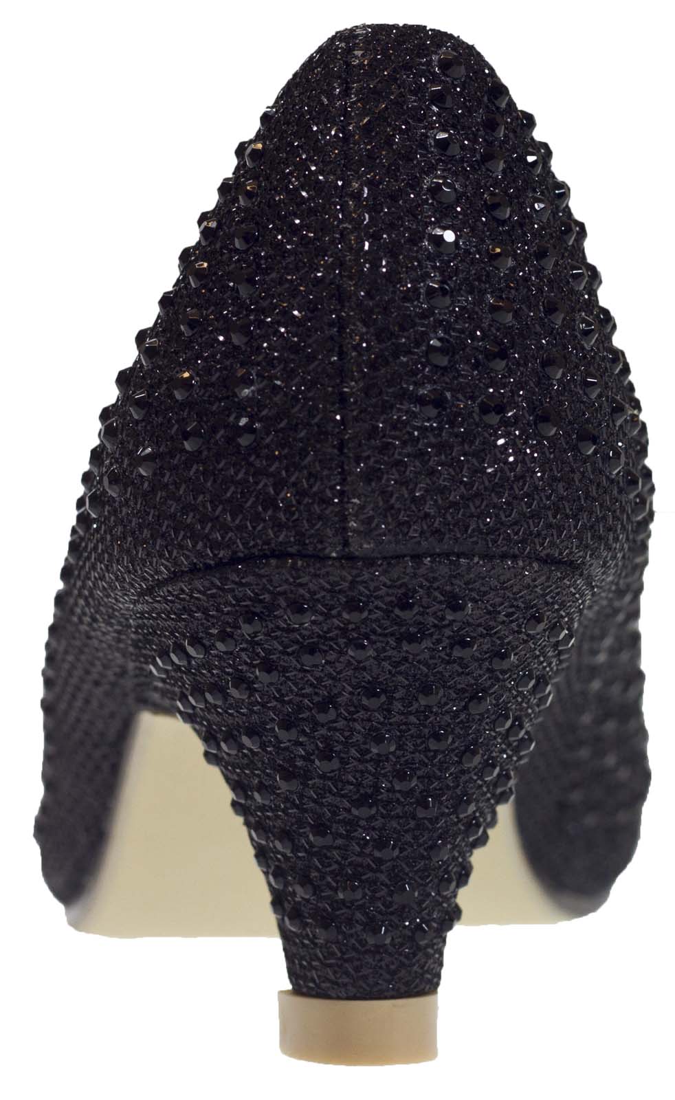 Kids Girls Mary Jane Party Shoes Diamante Glitter Bridesmaids Heels